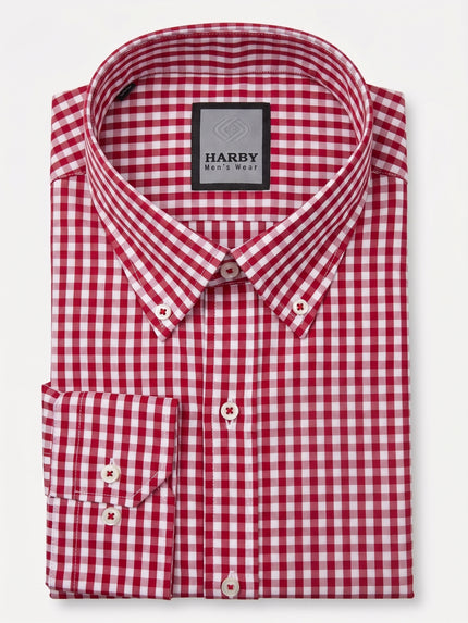 Gingham Check Cotton Shirt