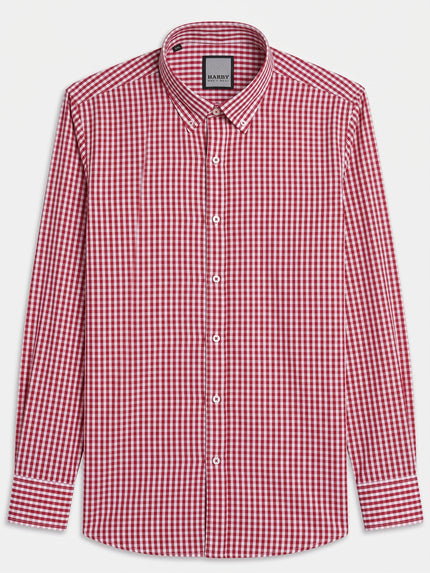 Gingham Check Cotton Shirt