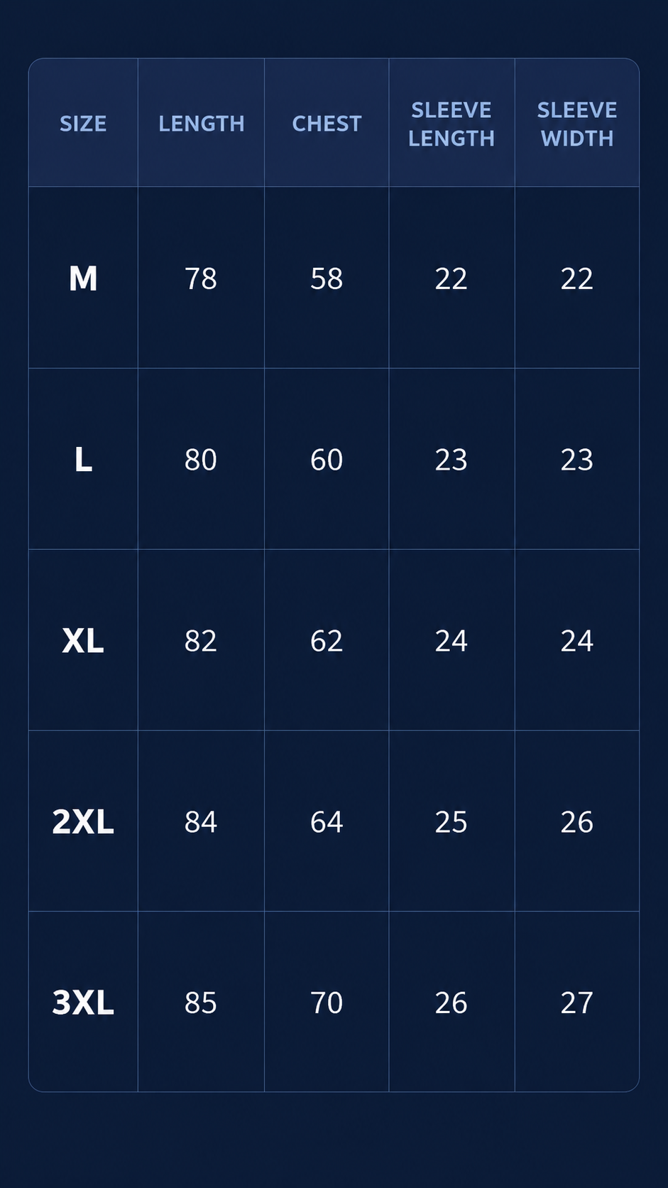 Size Guide