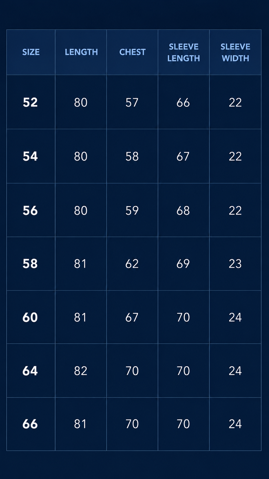 Size Guide